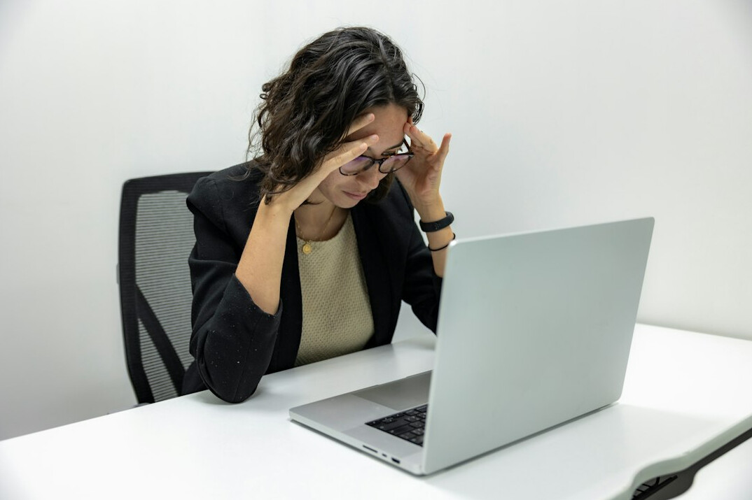 tired office worker