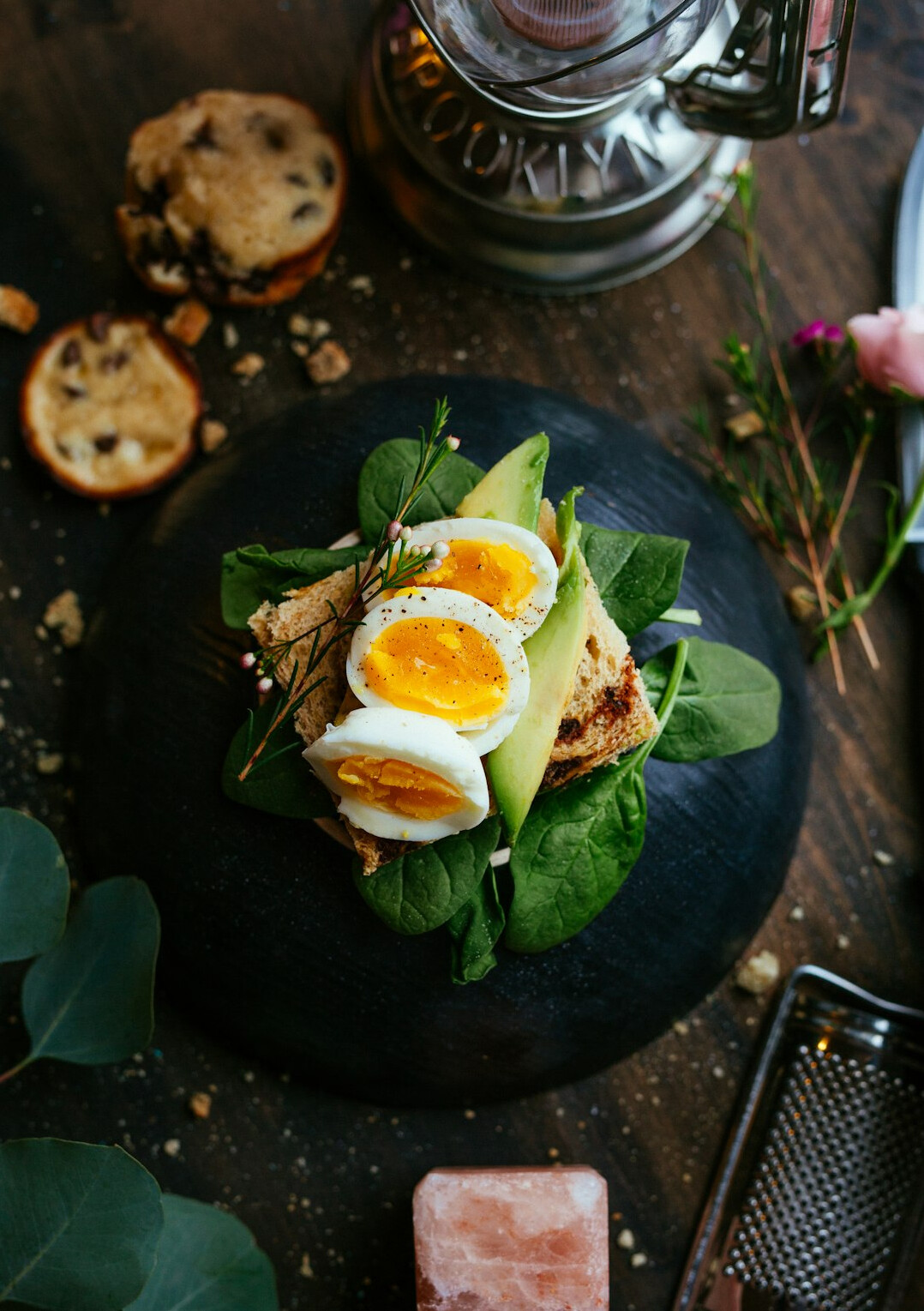 Healthy meal with fresh ingredients on a table
